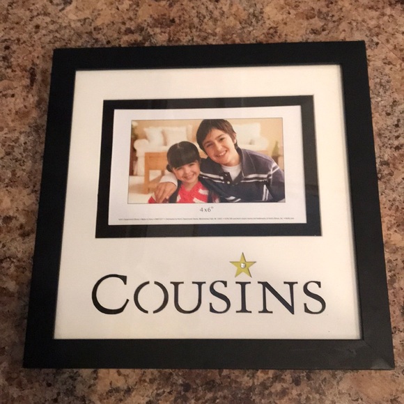 Other - Cousins picture frame 4x6